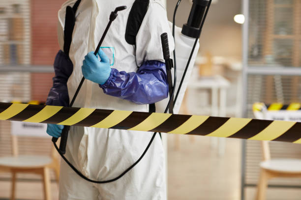 Professional Biohazard technician working in Newton, MA